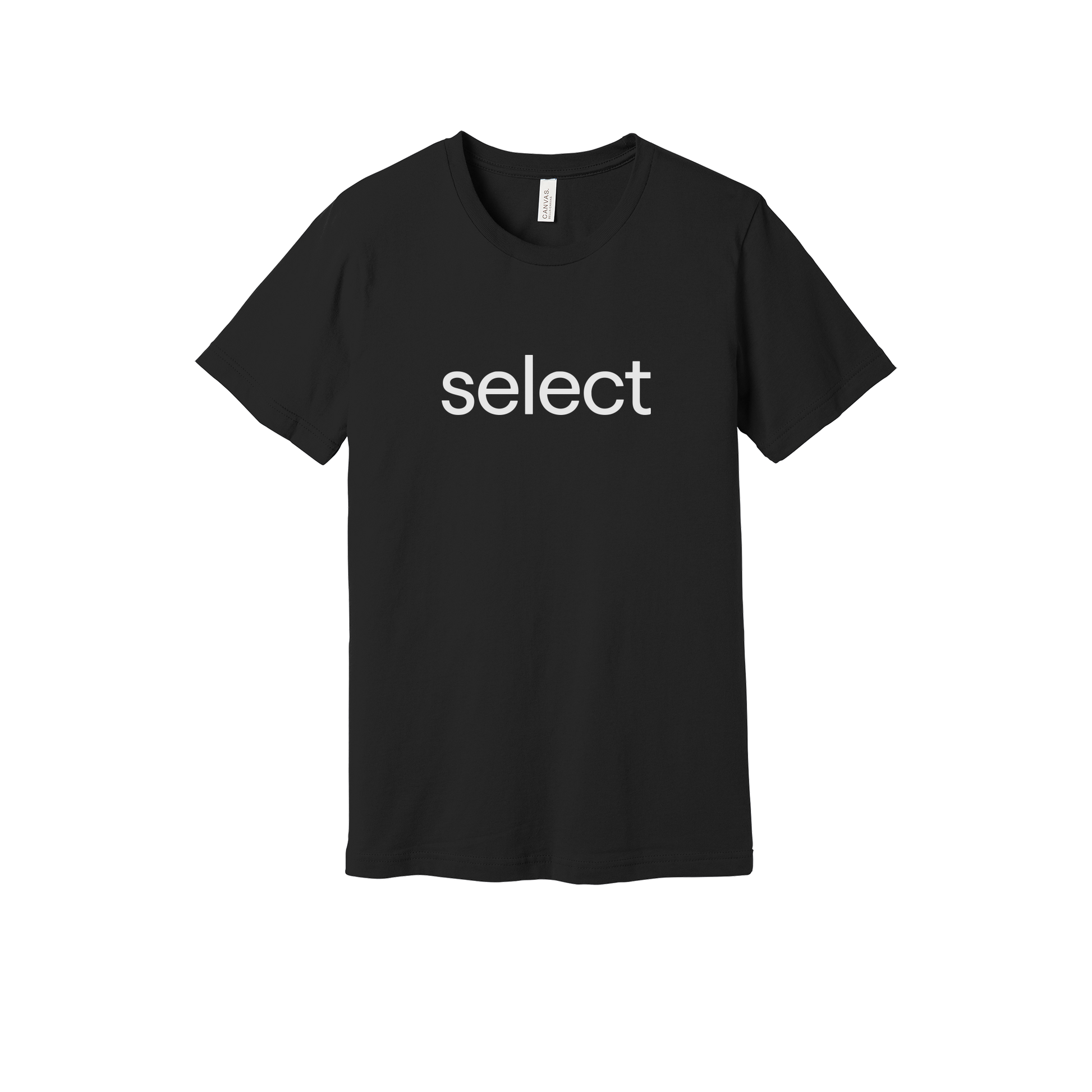 meetselect-everyday-essentials-short-sleeve-tee-dtf-front-BC3001-black-flat-front