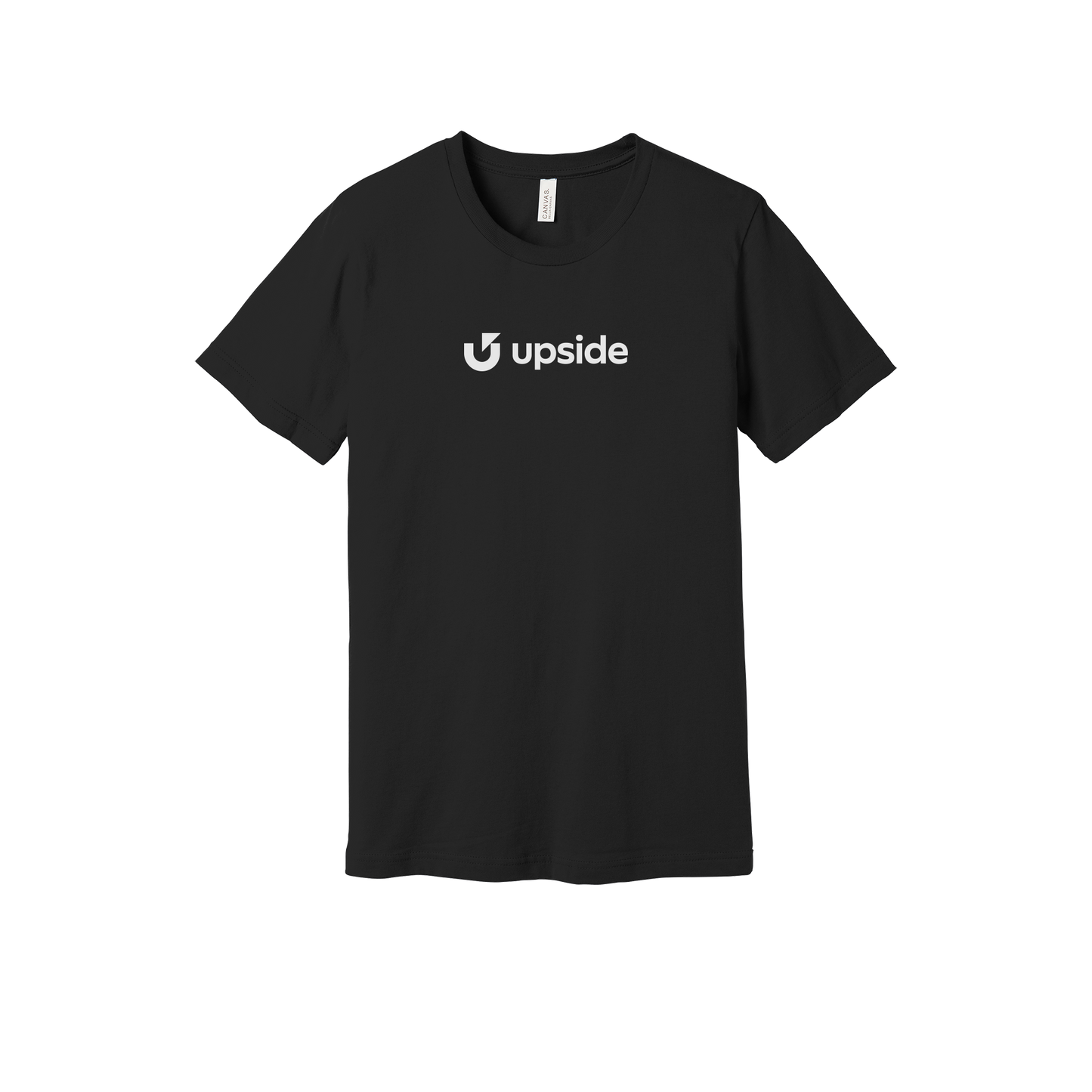 upside-everyday-essentials-short-sleeve-tee-dtf-front-BC3001-black-flat-front