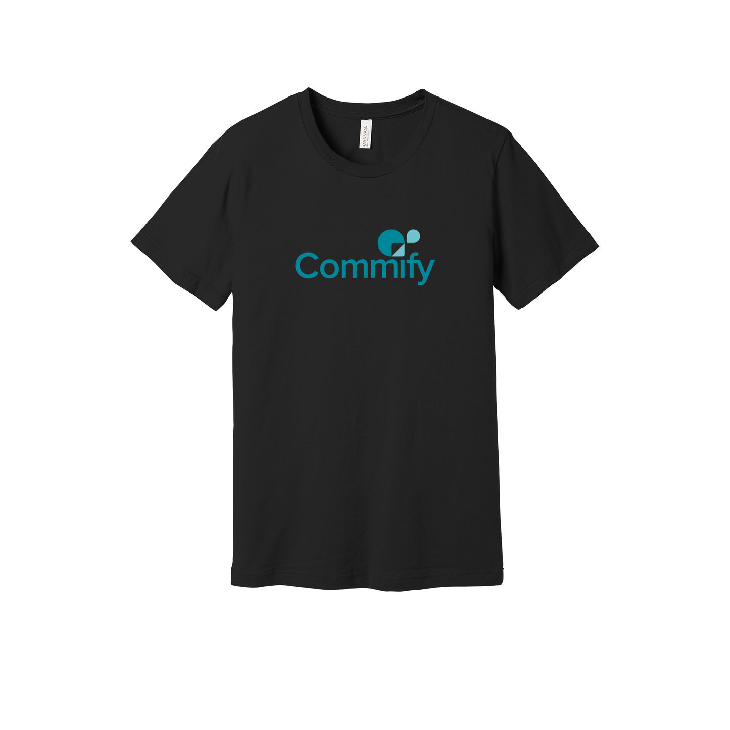 commify-everyday-essentials-short-sleeve-tee-dtf-front-BC3001-black-flat-front