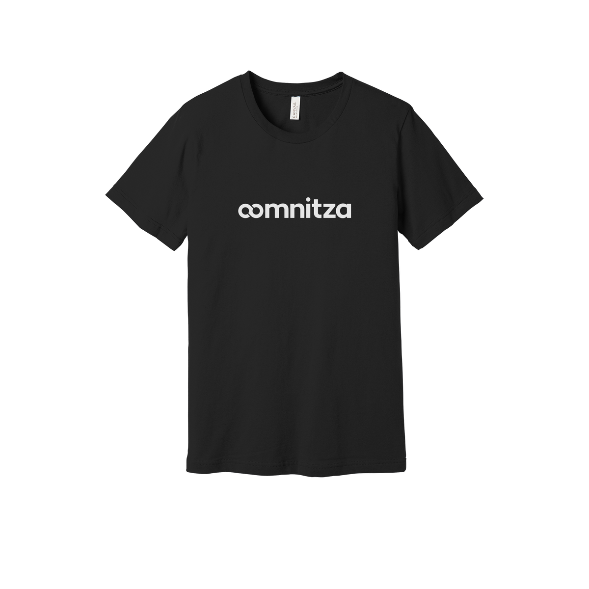 oomnitza-everyday-essentials-short-sleeve-tee-dtf-front-BC3001-black-flat-front