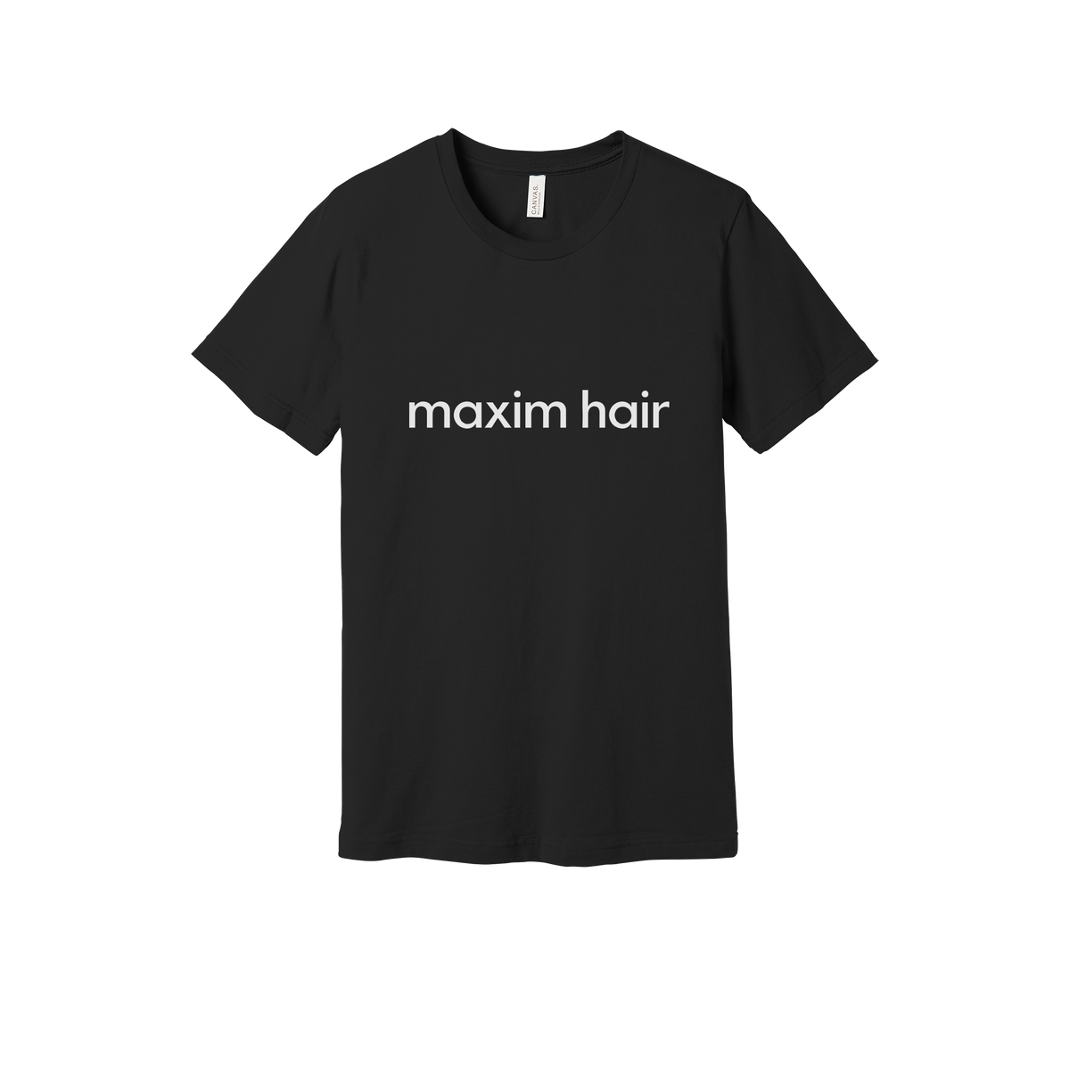 maximhairrestoration-everyday-essentials-clinic-short-sleeve-tee-dtf-front-BC3001-black-flat-front