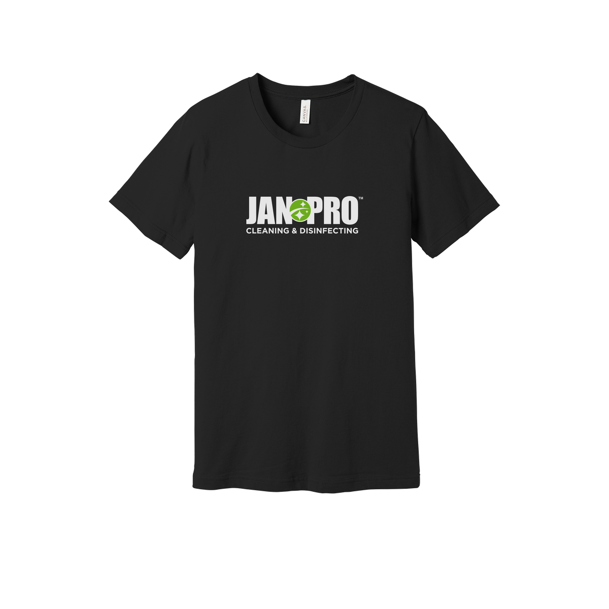 jan-pro-everyday-essentials-short-sleeve-tee-dtf-front-BC3001-black-flat-front