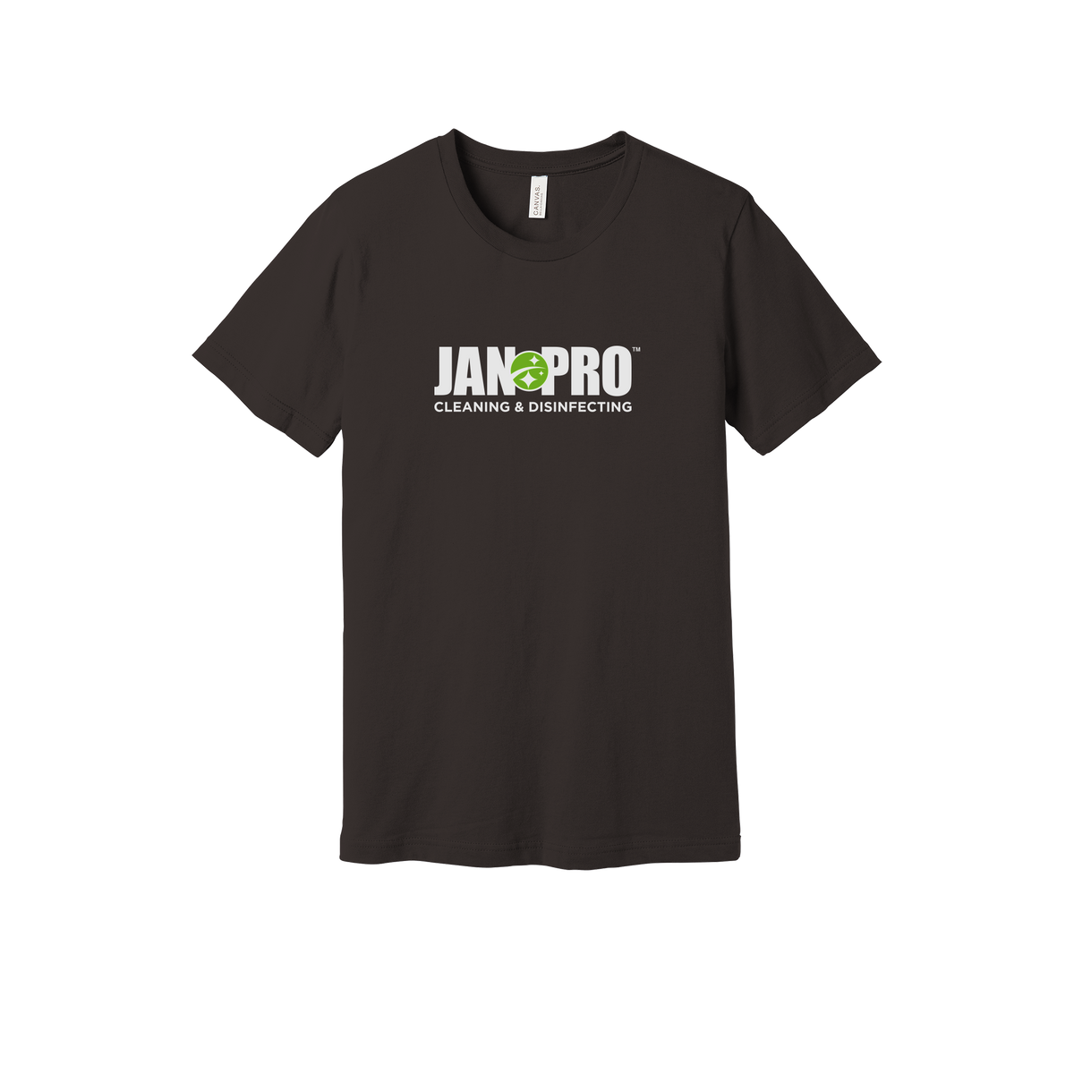 jan-pro-everyday-essentials-short-sleeve-tee-dtf-front-BC3001-brown-flat-front