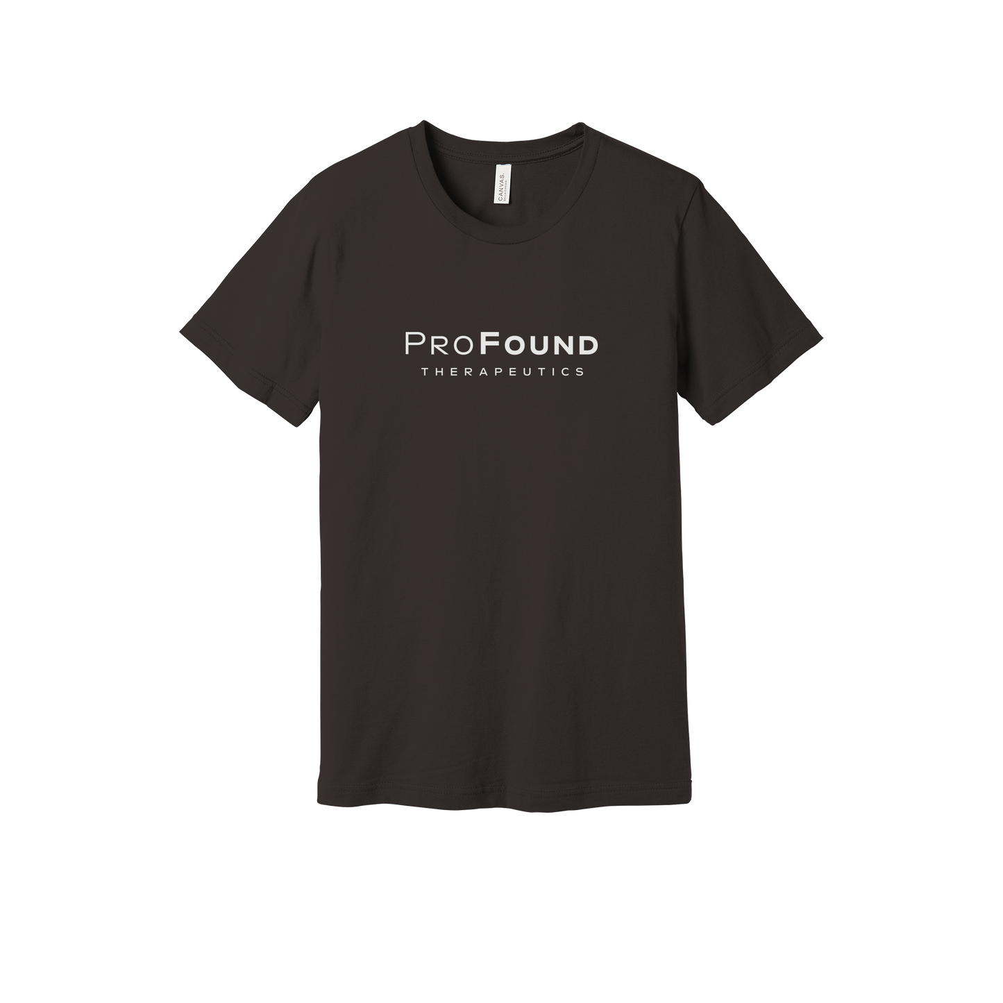 profoundtx-everyday-essentials-short-sleeve-tee-dtf-front-BC3001-brown-flat-front