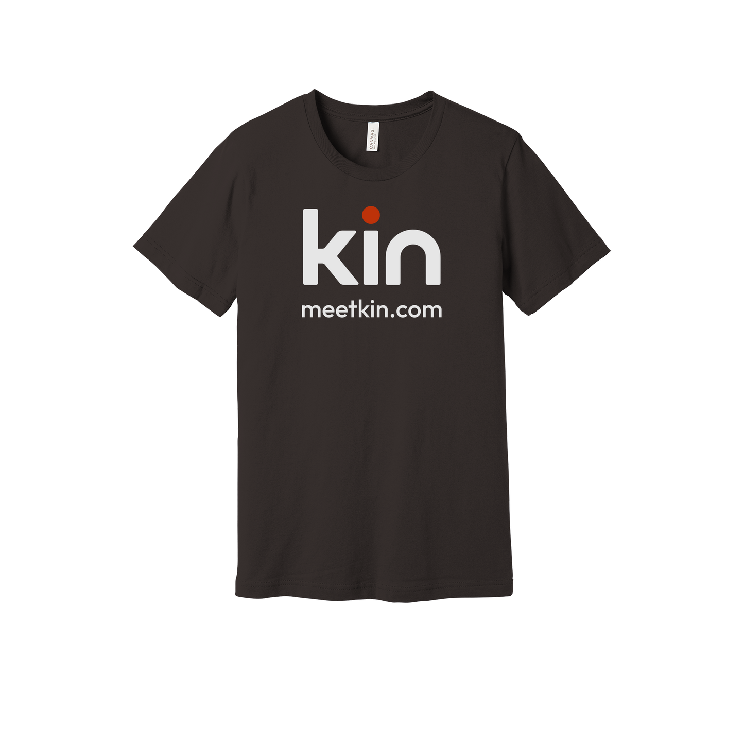 kin-everyday-essentials-short-sleeve-tee-dtf-front-BC3001-brown-flat-front