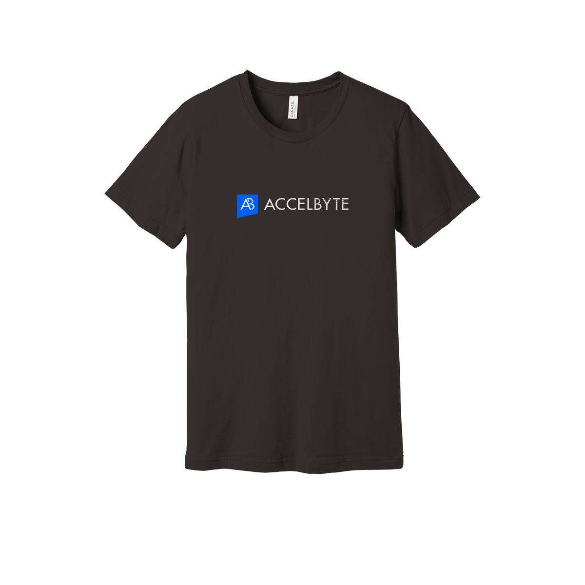 accelbyte-everyday-essentials-short-sleeve-tee-dtf-front-BC3001-brown-flat-front