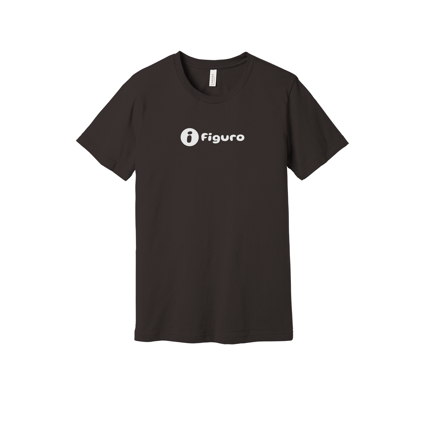 getfiguro-everyday-essentials-short-sleeve-tee-dtf-front-BC3001-brown-flat-front