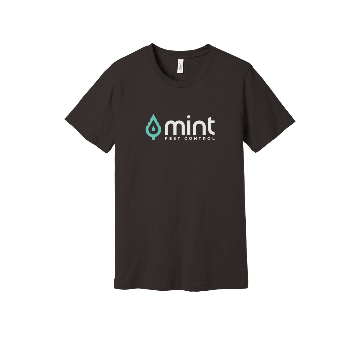 mintpest-everyday-essentials-short-sleeve-tee-dtf-front-BC3001-brown-flat-front