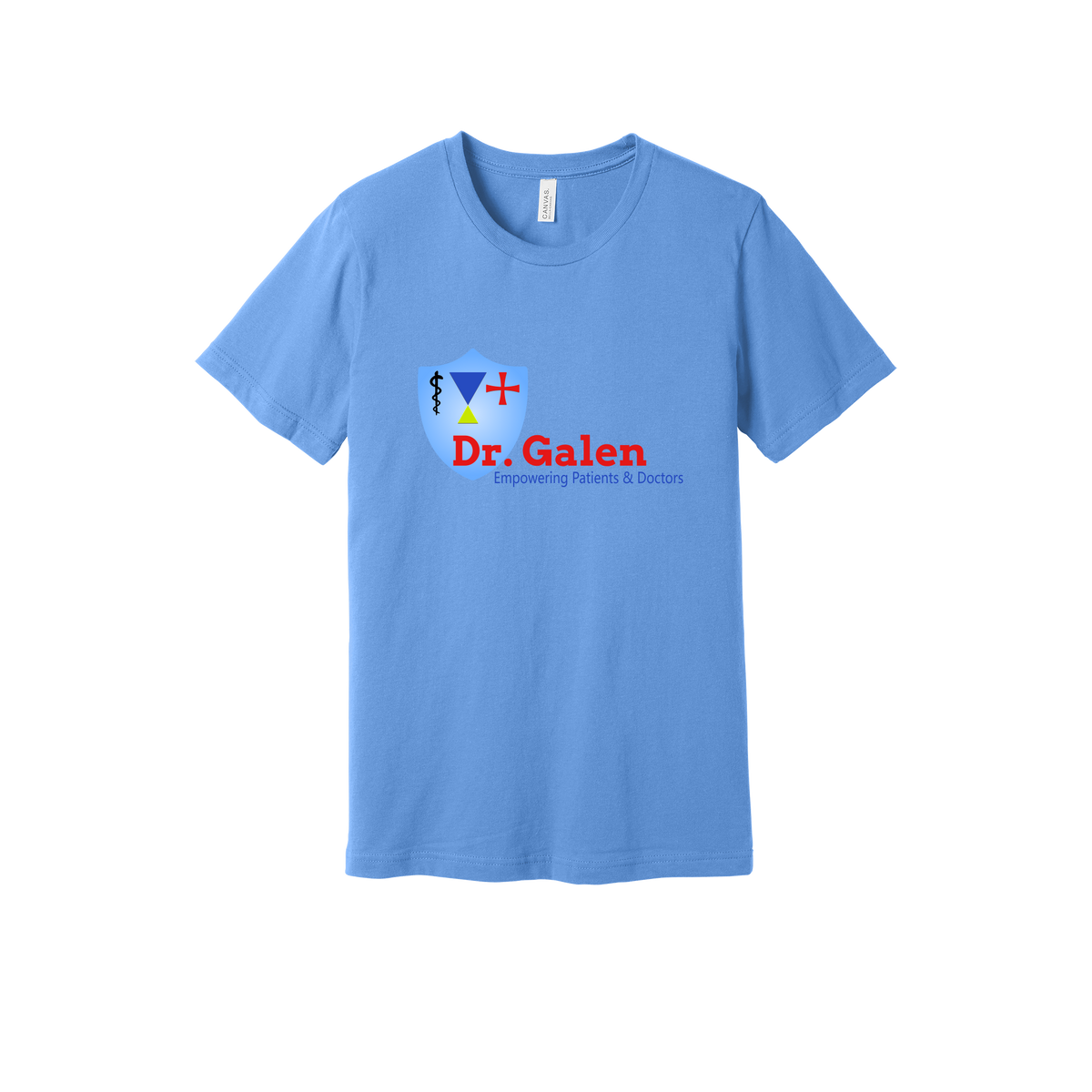 drgalen-everyday-essentials-clinic-short-sleeve-tee-dtf-front-BC3001-carolinablue-flat-front