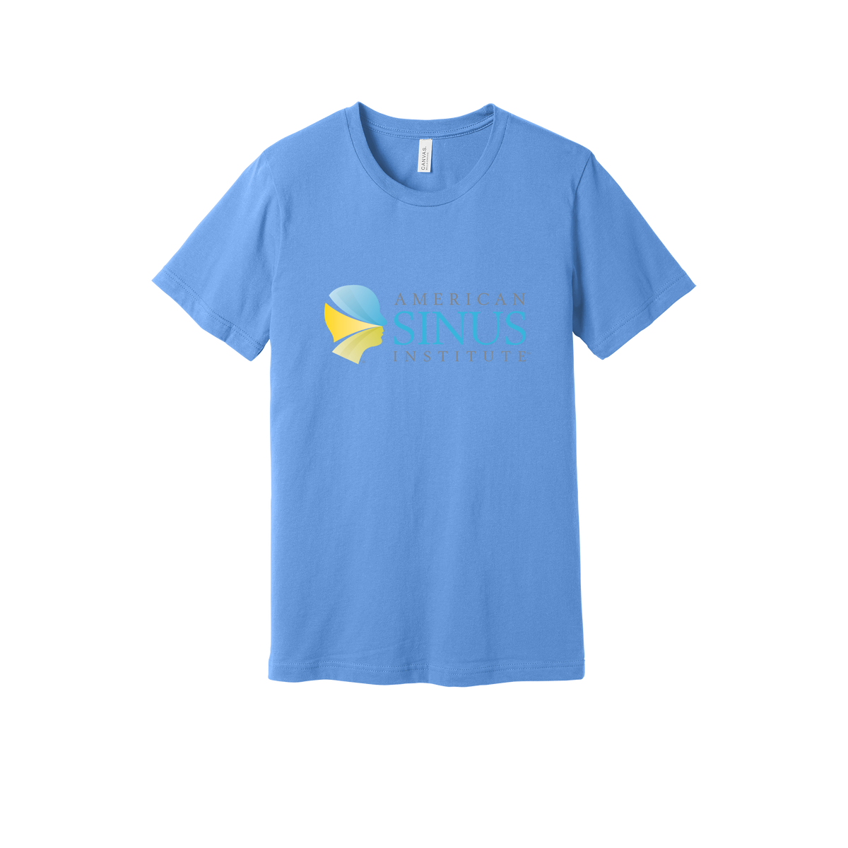 americansinus-everyday-essentials-clinic-short-sleeve-tee-dtf-front-BC3001-carolinablue-flat-front