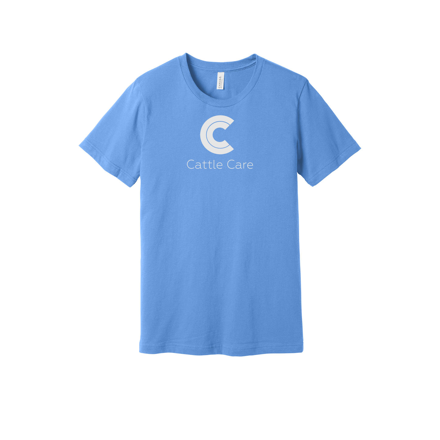 cattle-care-everyday-essentials-short-sleeve-tee-dtf-front-BC3001-carolinablue-flat-front