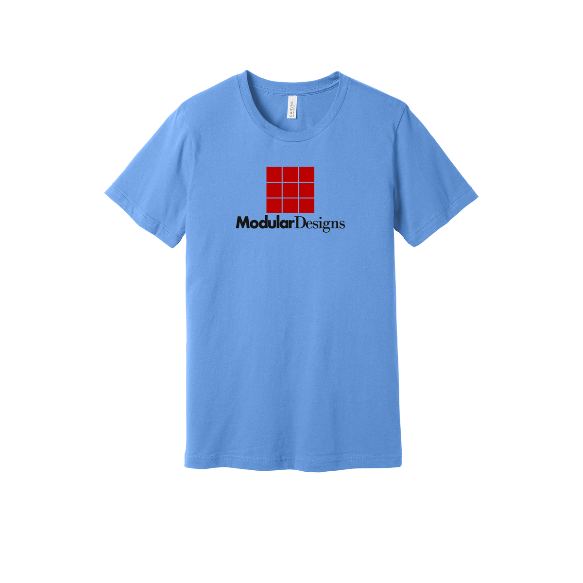modulardesignsflooring-everyday-essentials-short-sleeve-tee-dtf-front-BC3001-carolinablue-flat-front