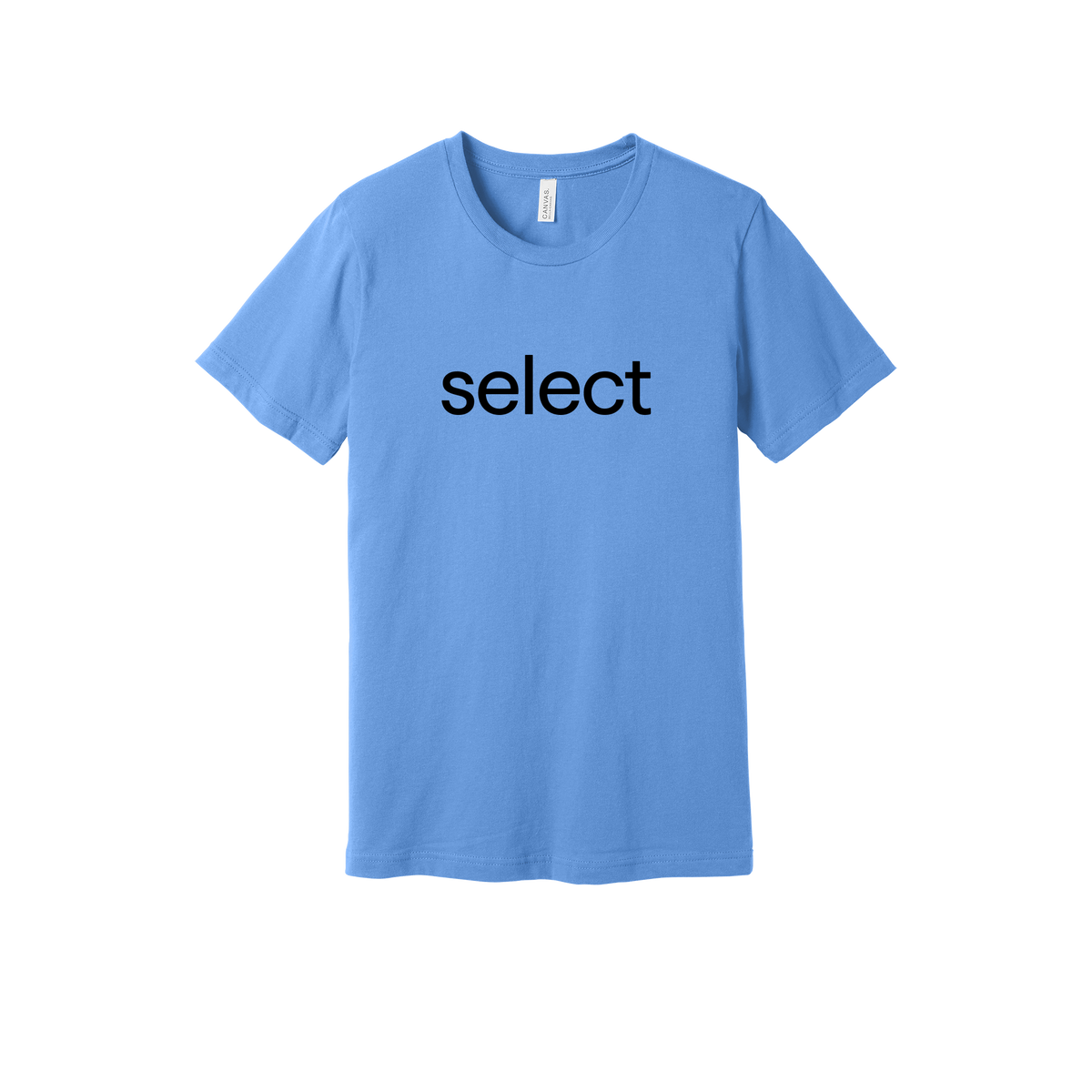 meetselect-everyday-essentials-short-sleeve-tee-dtf-front-BC3001-carolinablue-flat-front