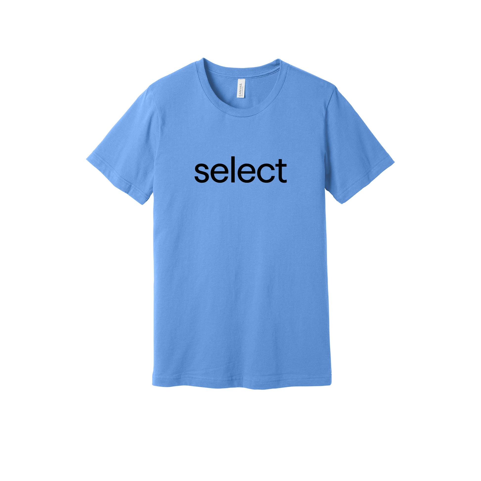 meetselect-everyday-essentials-short-sleeve-tee-dtf-front-BC3001-carolinablue-flat-front