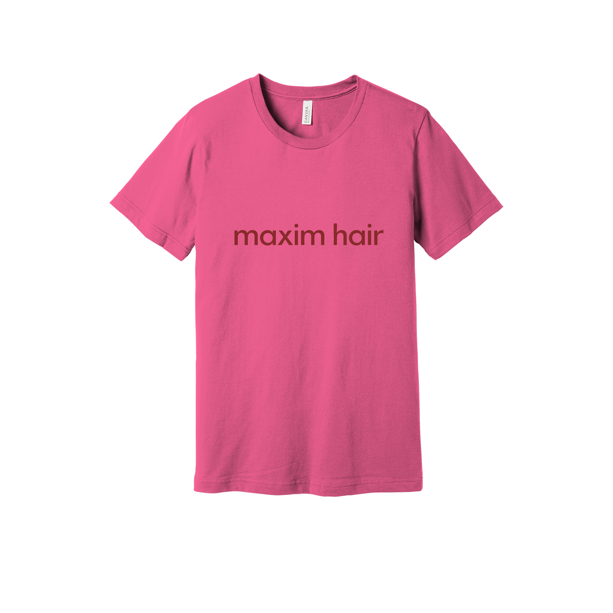 maximhairrestoration-everyday-essentials-clinic-short-sleeve-tee-dtf-front-BC3001-charitypink-flat-front