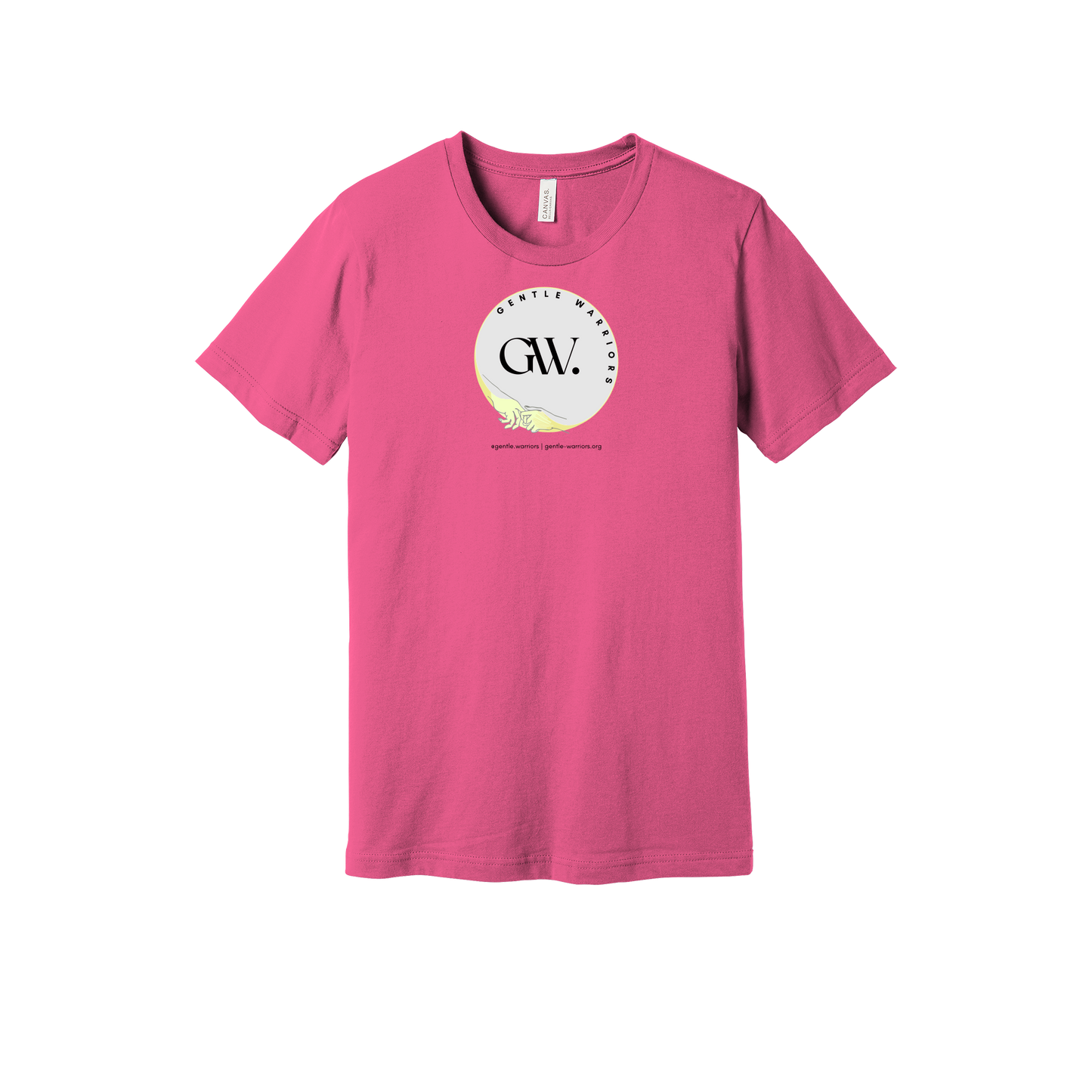 gentle-warriors-everyday-essentials-short-sleeve-tee-dtf-front-BC3001-charitypink-flat-front