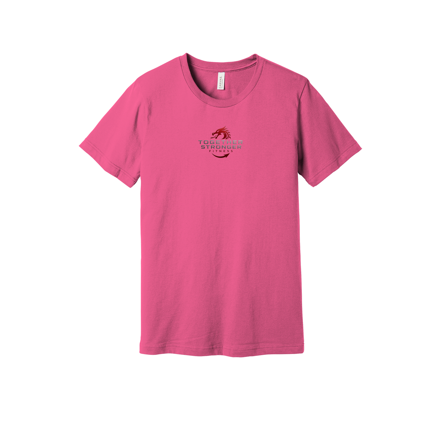 togetherstrongerfitness-everyday-essentials-short-sleeve-tee-dtf-front-BC3001-charitypink-flat-front