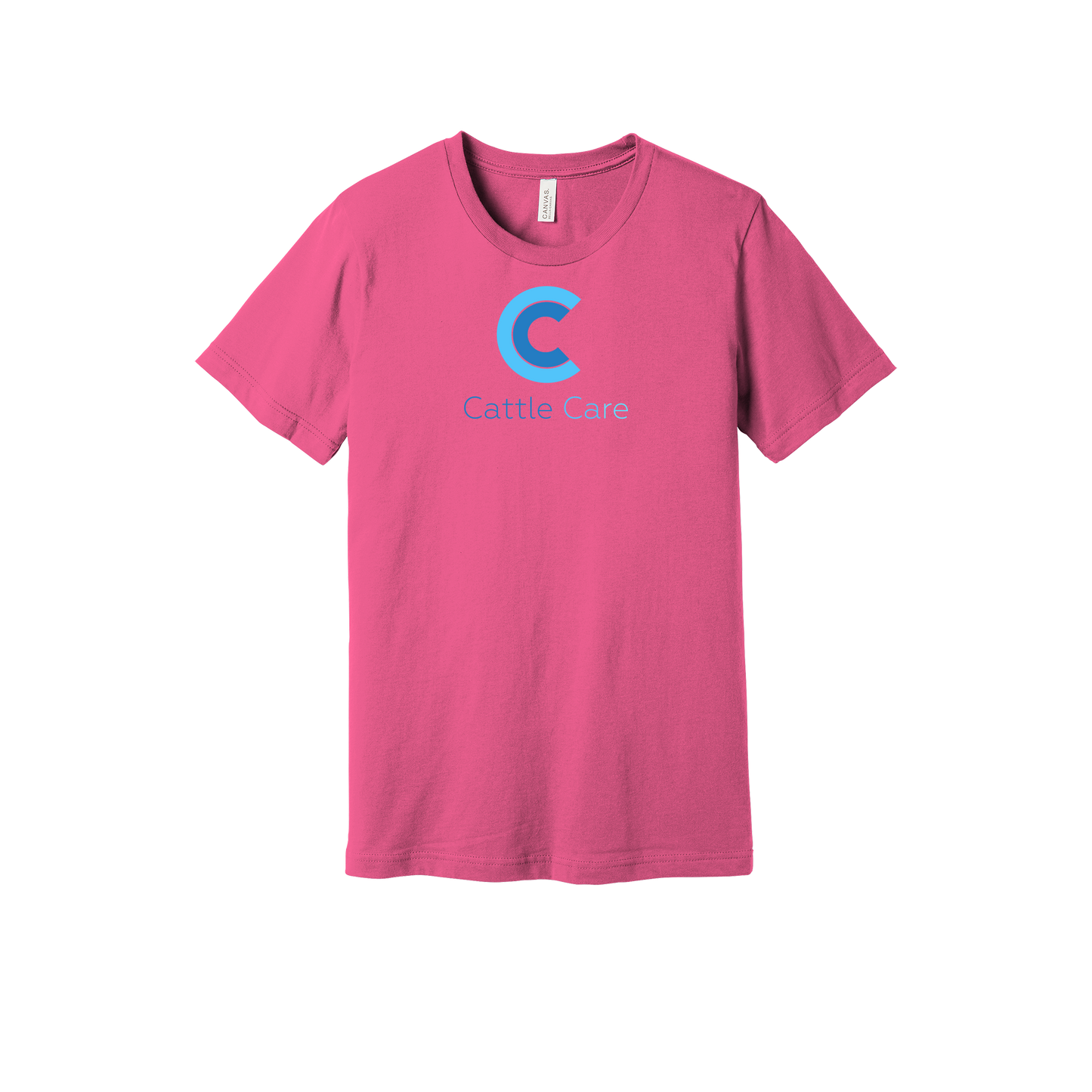 cattle-care-everyday-essentials-short-sleeve-tee-dtf-front-BC3001-charitypink-flat-front