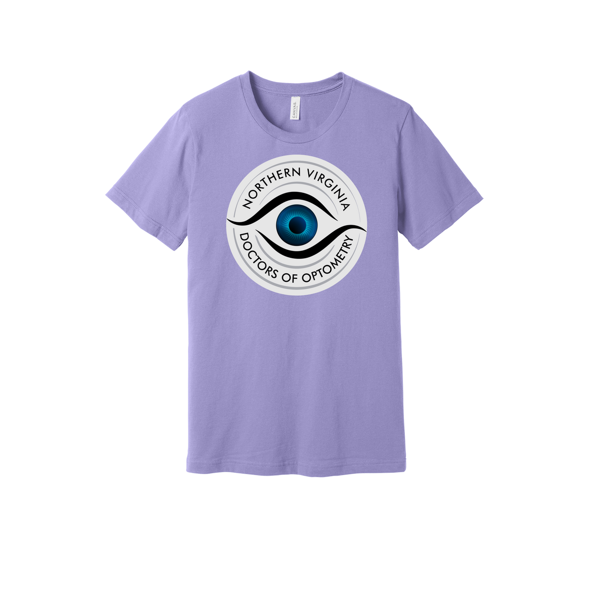 novaeyedocs-everyday-essentials-clinic-short-sleeve-tee-dtf-front-BC3001-darklavender-flat-front
