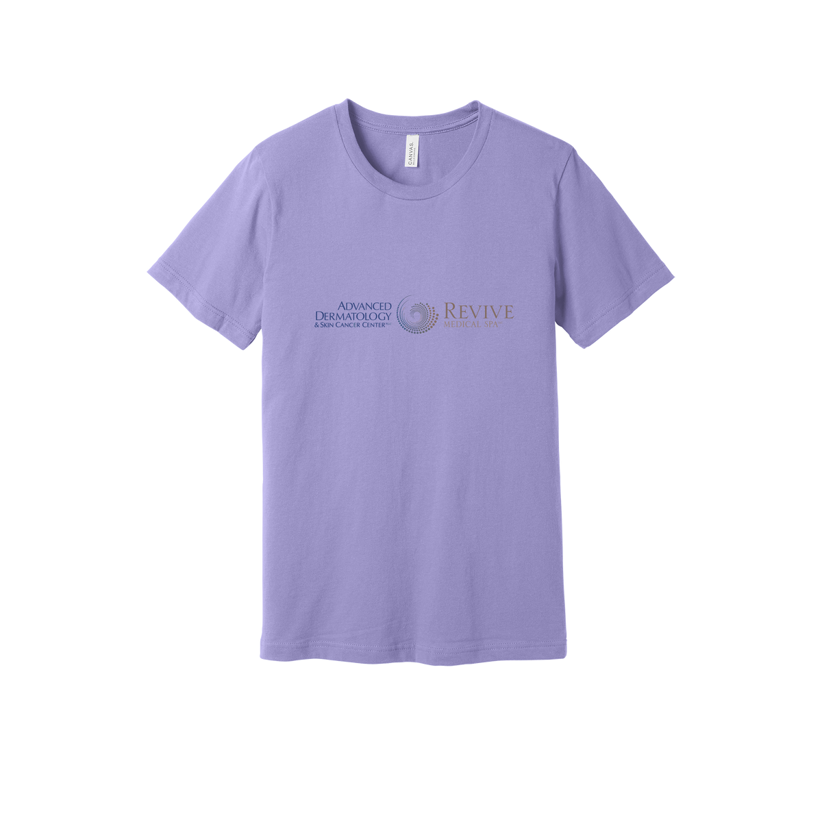 advancedskinmd-everyday-essentials-clinic-short-sleeve-tee-dtf-front-BC3001-darklavender-flat-front