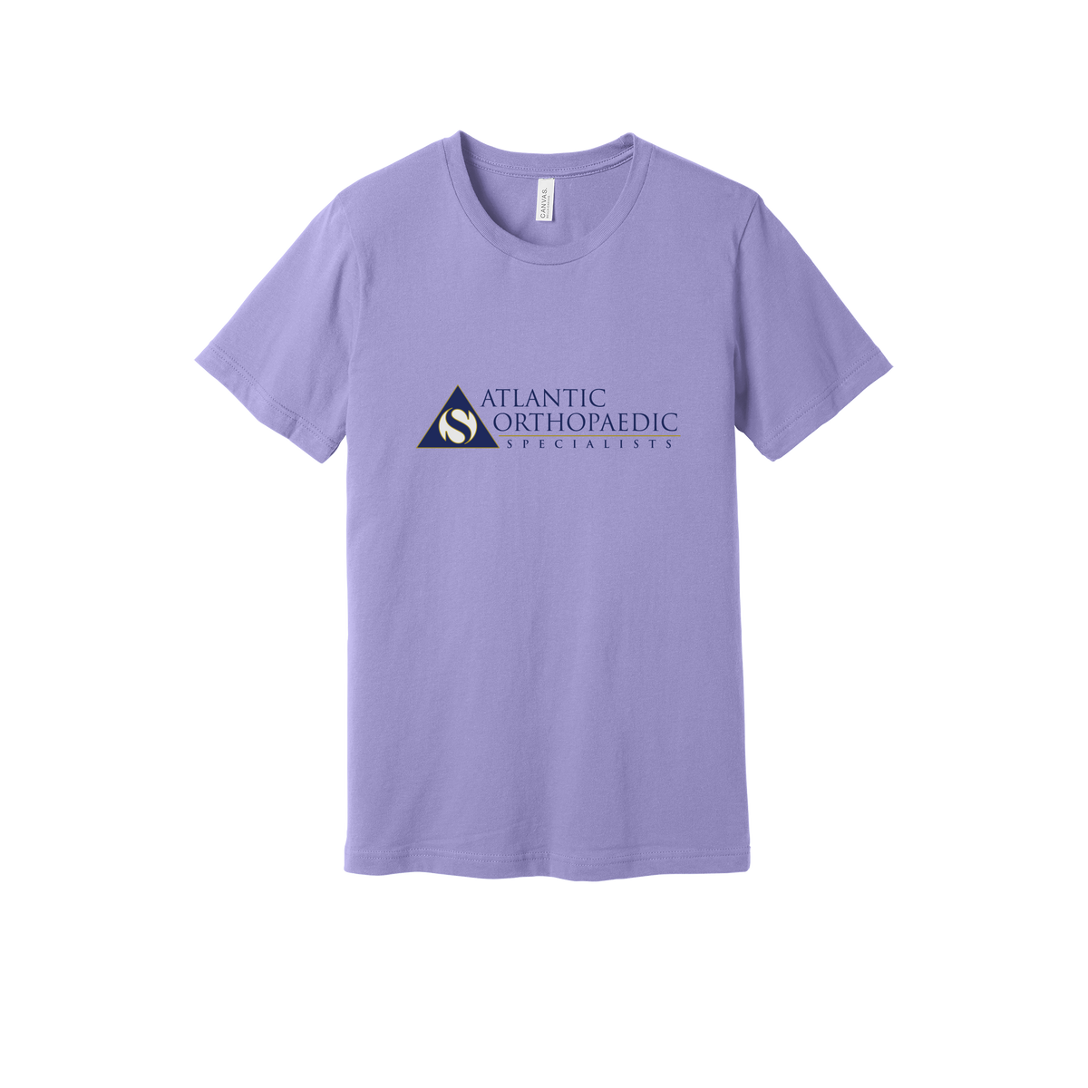 atlanticortho-everyday-essentials-clinic-short-sleeve-tee-dtf-front-BC3001-darklavender-flat-front