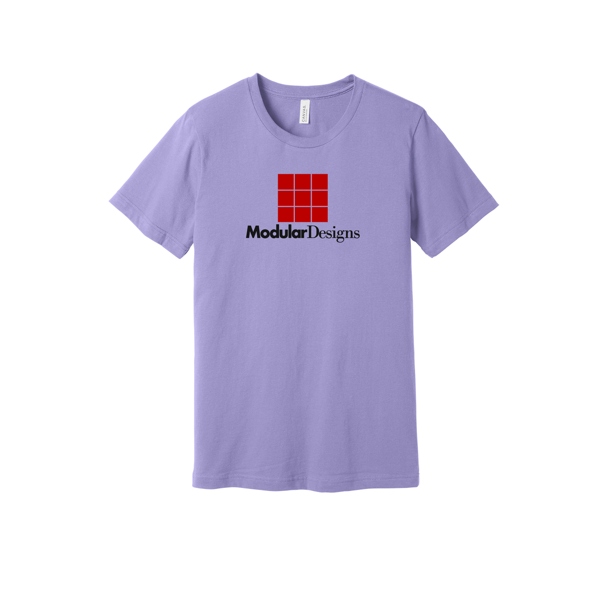 modulardesignsflooring-everyday-essentials-short-sleeve-tee-dtf-front-BC3001-darklavender-flat-front