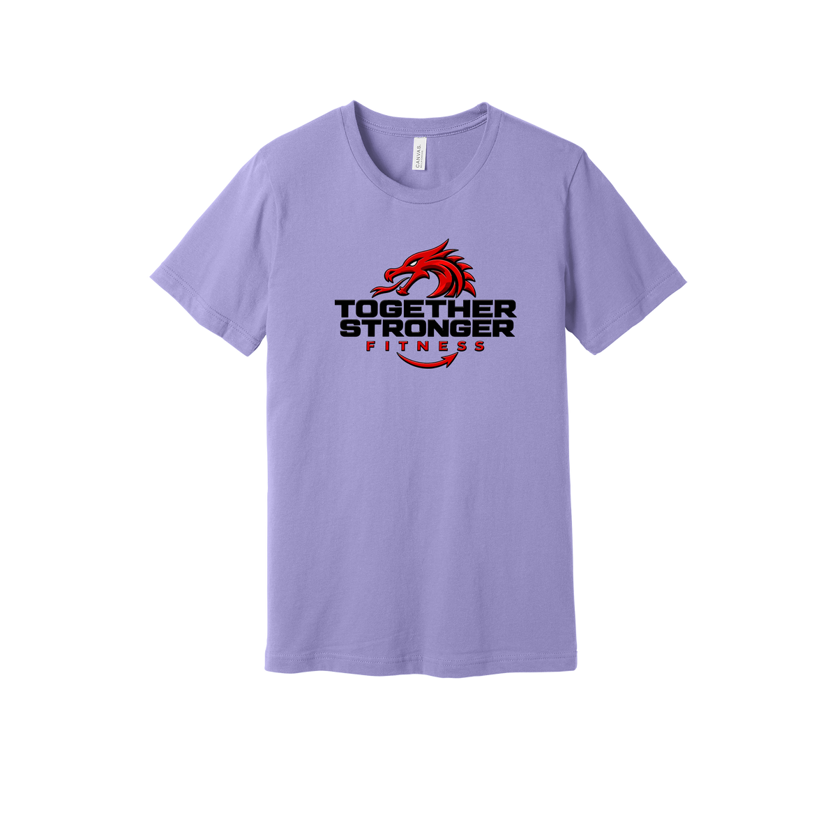 togetherstrongerfitness-everyday-essentials-short-sleeve-tee-dtf-front-BC3001-darklavender-flat-front