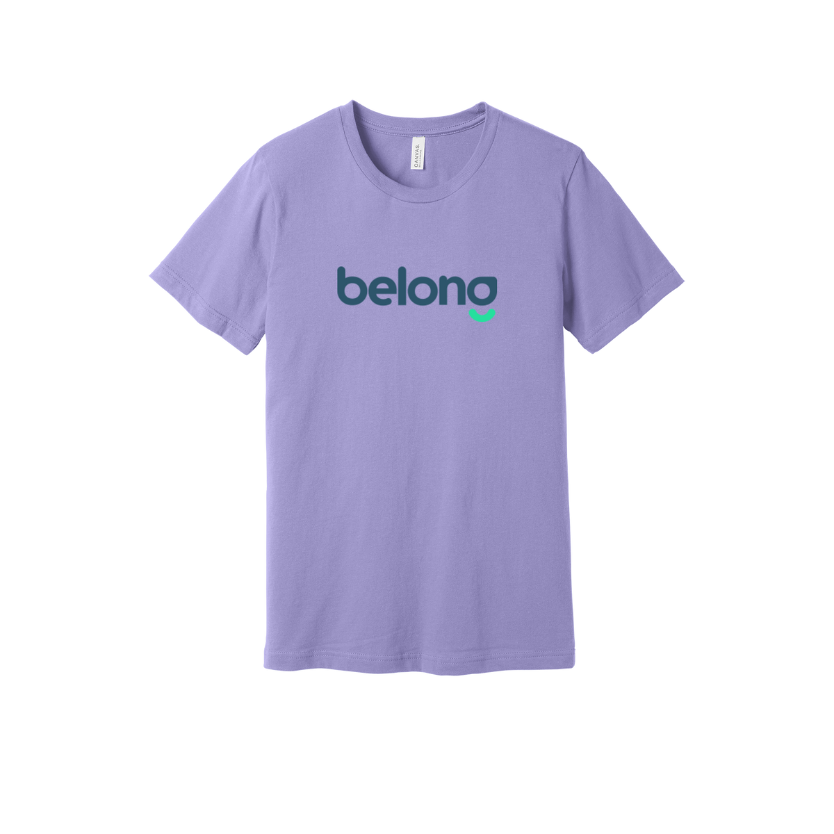 belonghome-everyday-essentials-short-sleeve-tee-dtf-front-BC3001-darklavender-flat-front