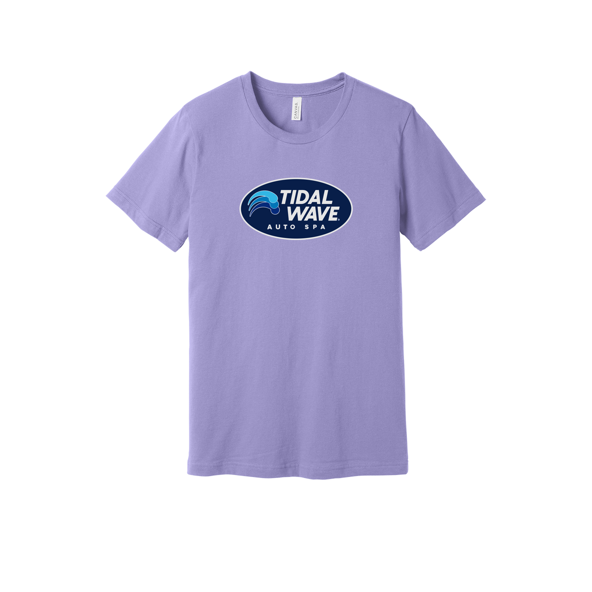 tidalwaveautospa-everyday-essentials-short-sleeve-tee-dtf-front-BC3001-darklavender-flat-front