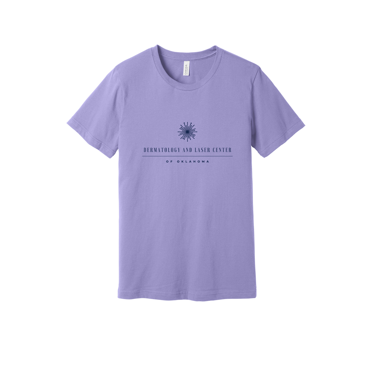 dermatologylaserok-everyday-essentials-clinic-short-sleeve-tee-dtf-front-BC3001-darklavender-flat-front