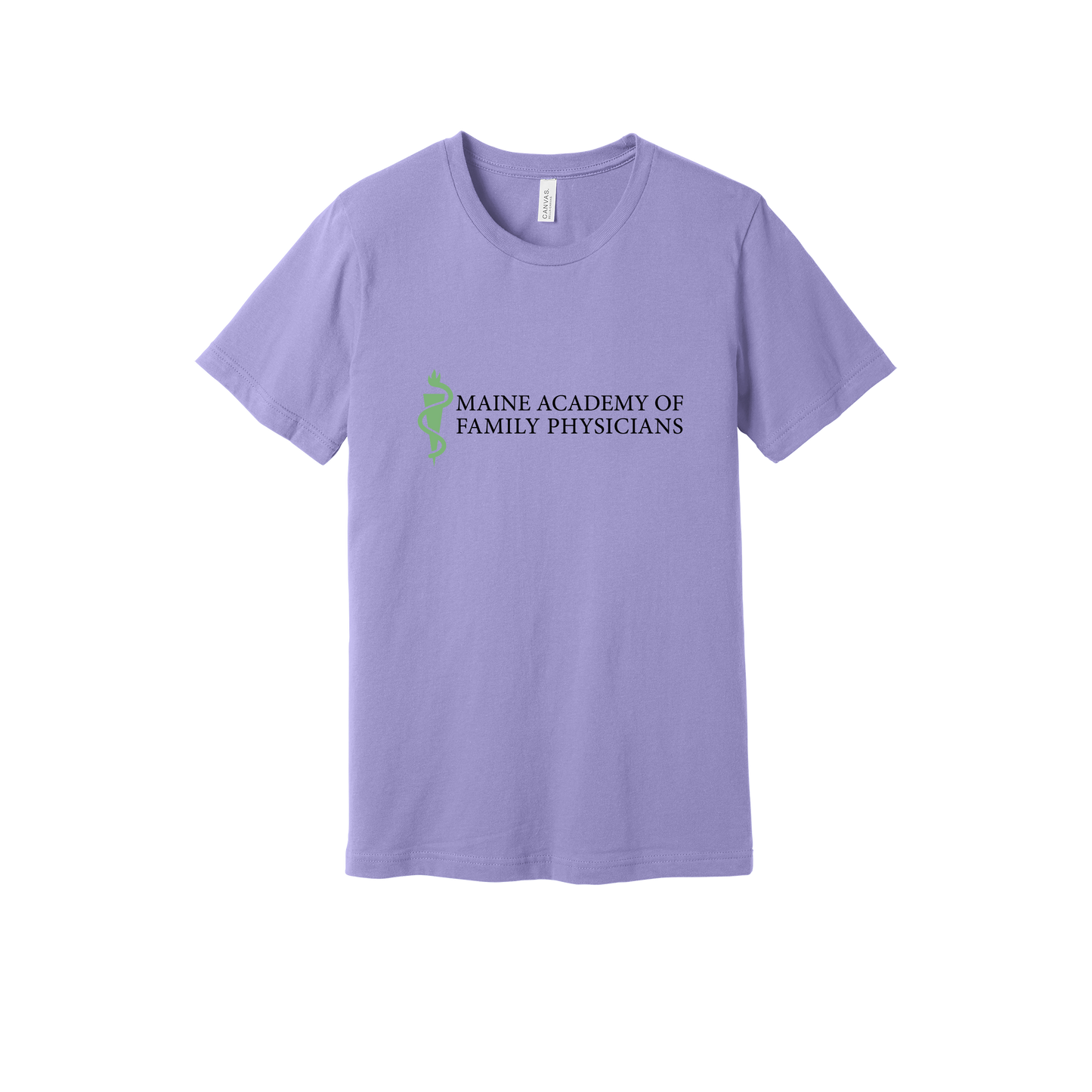 maineafp-everyday-essentials-clinic-short-sleeve-tee-dtf-front-BC3001-darklavender-flat-front