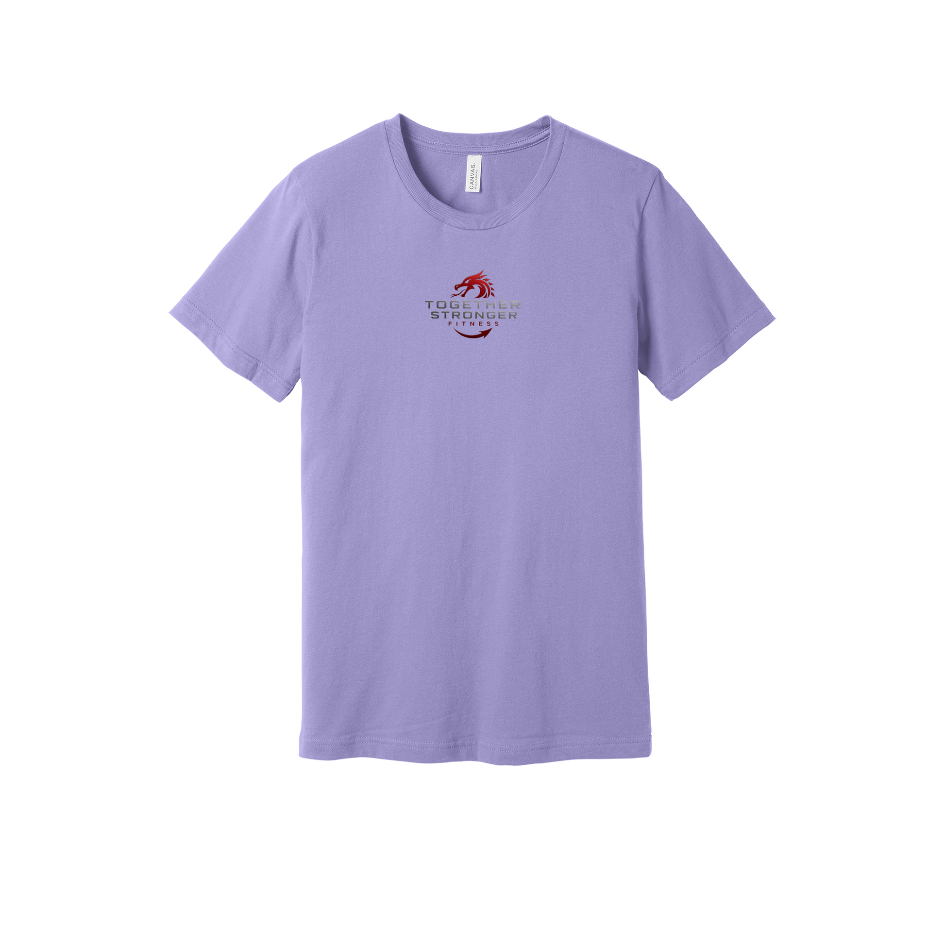 togetherstrongerfitness-everyday-essentials-short-sleeve-tee-dtf-front-BC3001-darklavender-flat-front