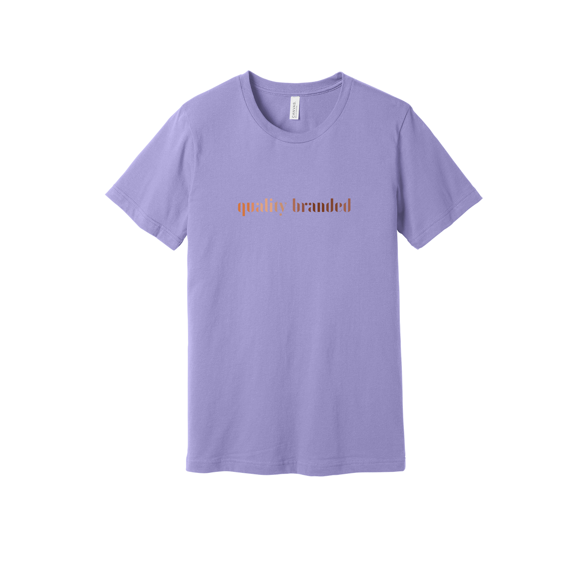 qualitybranded-everyday-essentials-short-sleeve-tee-dtf-front-BC3001-darklavender-flat-front