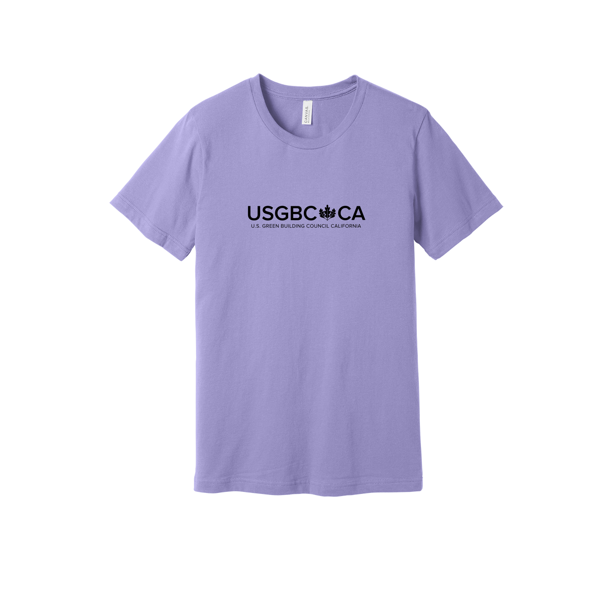 usgbc-ca-everyday-essentials-short-sleeve-tee-dtf-front-BC3001-darklavender-flat-front