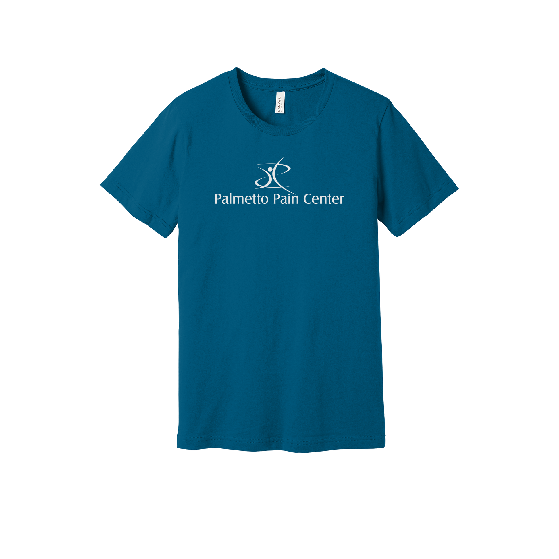 palmetto-pain-center-everyday-essentials-clinic-short-sleeve-tee-dtf-front-BC3001-deepteal-flat-front