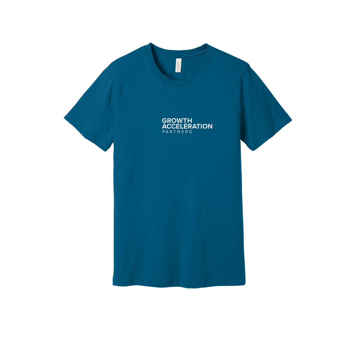 growthaccelerationpartners-everyday-essentials-short-sleeve-tee-dtf-front-BC3001-deepteal-flat-front