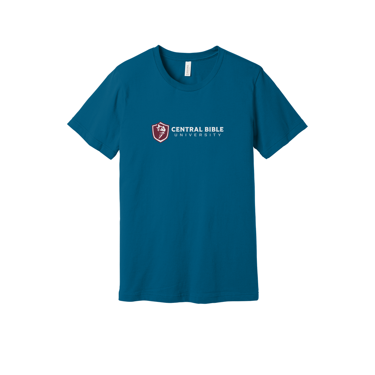 centralbible-everyday-essentials-short-sleeve-tee-dtf-front-BC3001-deepteal-flat-front