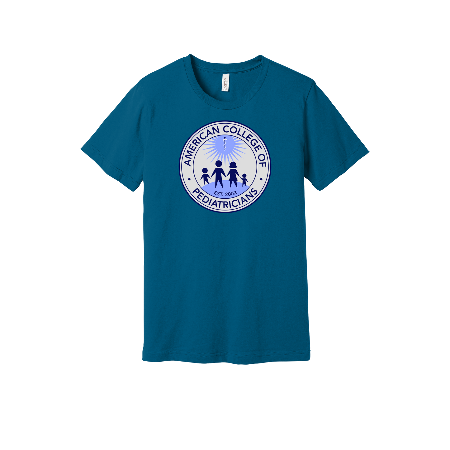 acpeds-everyday-essentials-clinic-short-sleeve-tee-dtf-front-BC3001-deepteal-flat-front