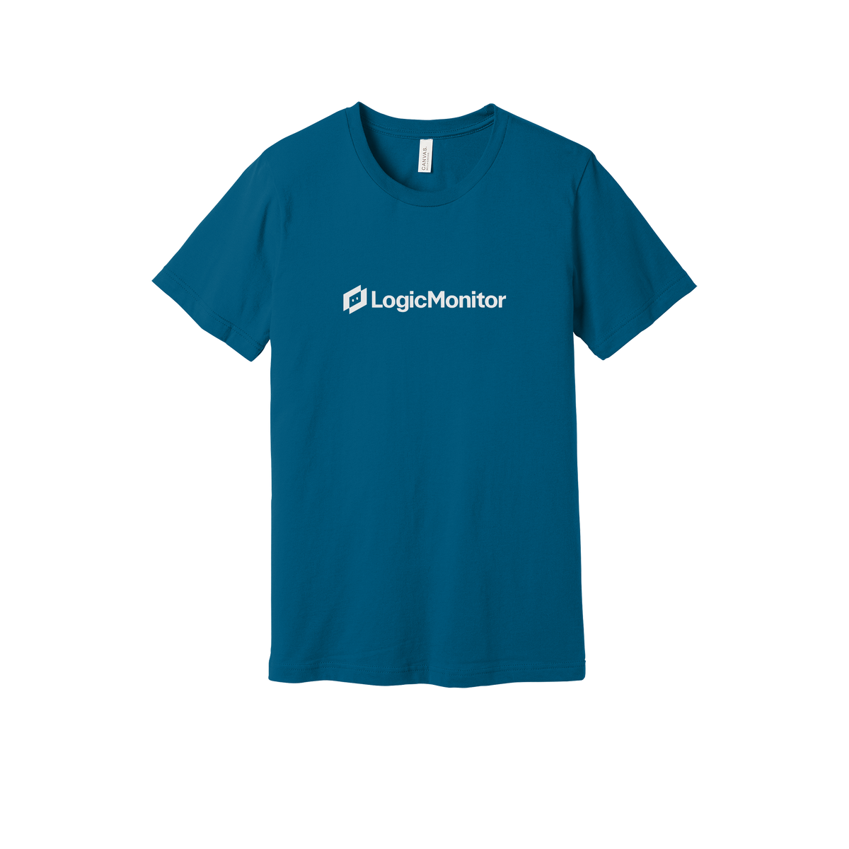 logicmonitor-everyday-essentials-short-sleeve-tee-dtf-front-BC3001-deepteal-flat-front