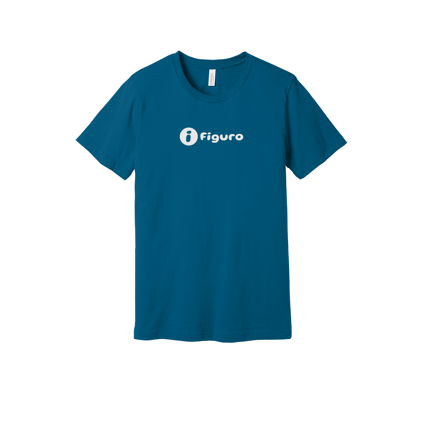 getfiguro-everyday-essentials-short-sleeve-tee-dtf-front-BC3001-deepteal-flat-front