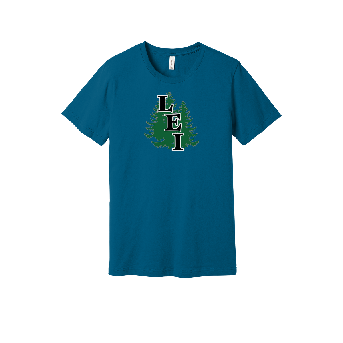 leisite-everyday-essentials-short-sleeve-tee-dtf-front-BC3001-deepteal-flat-front