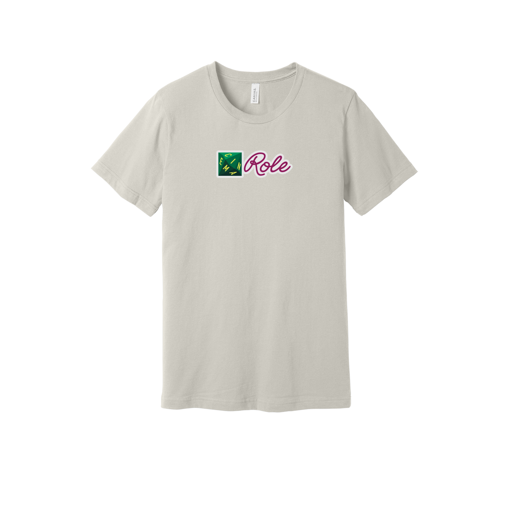 cinemarole-everyday-essentials-short-sleeve-tee-dtf-front-BC3001-dust-flat-front