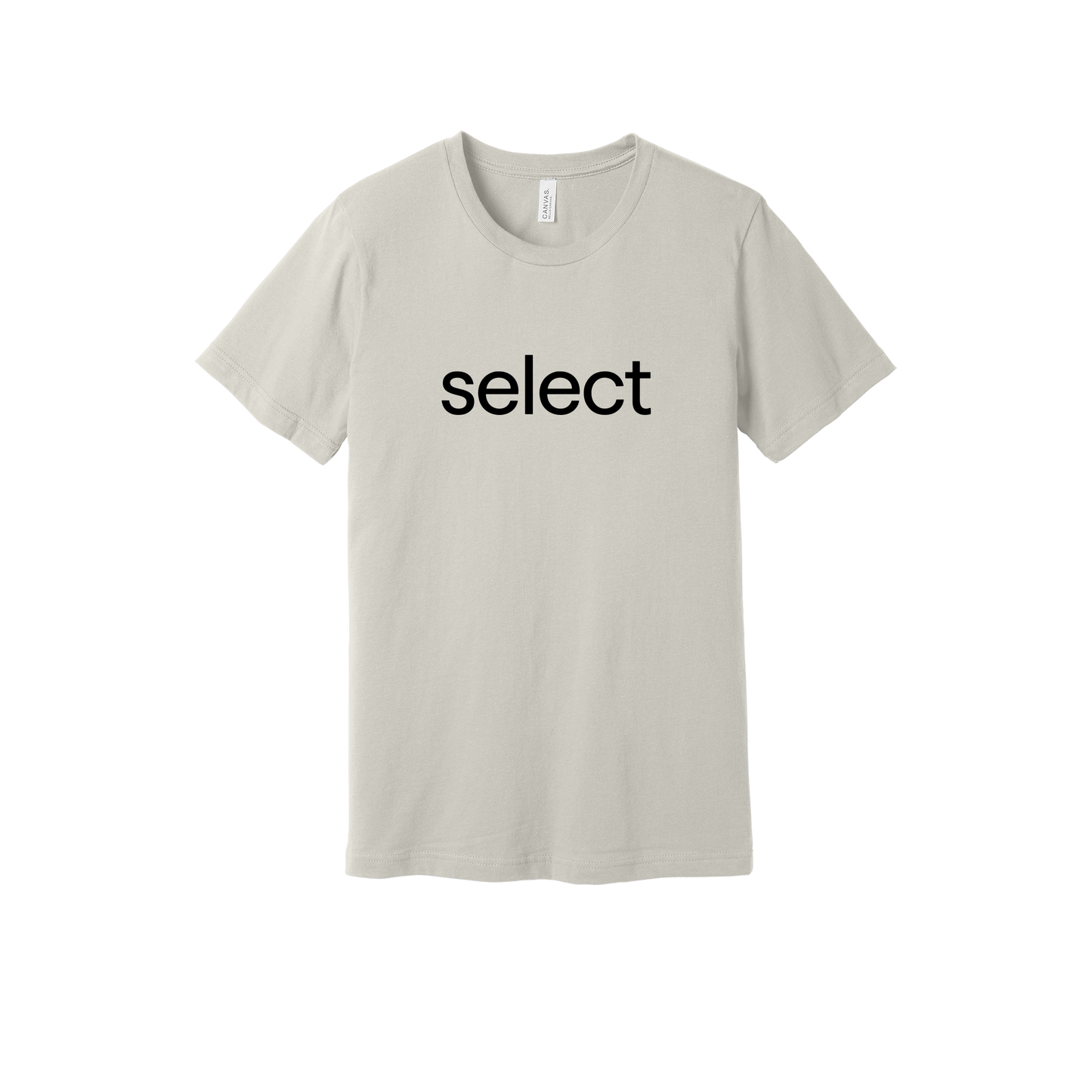 meetselect-everyday-essentials-short-sleeve-tee-dtf-front-BC3001-dust-flat-front