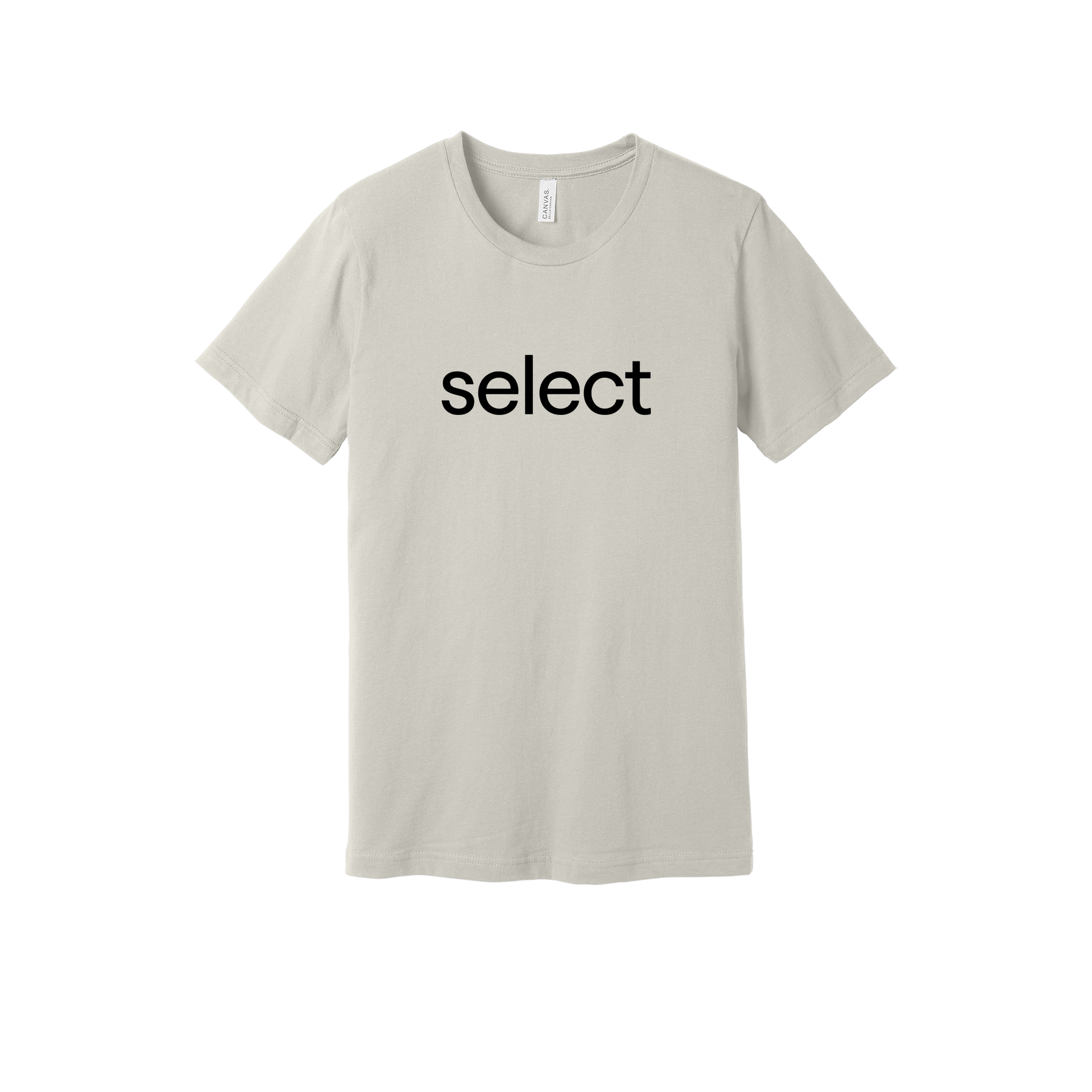 meetselect-everyday-essentials-short-sleeve-tee-dtf-front-BC3001-dust-flat-front