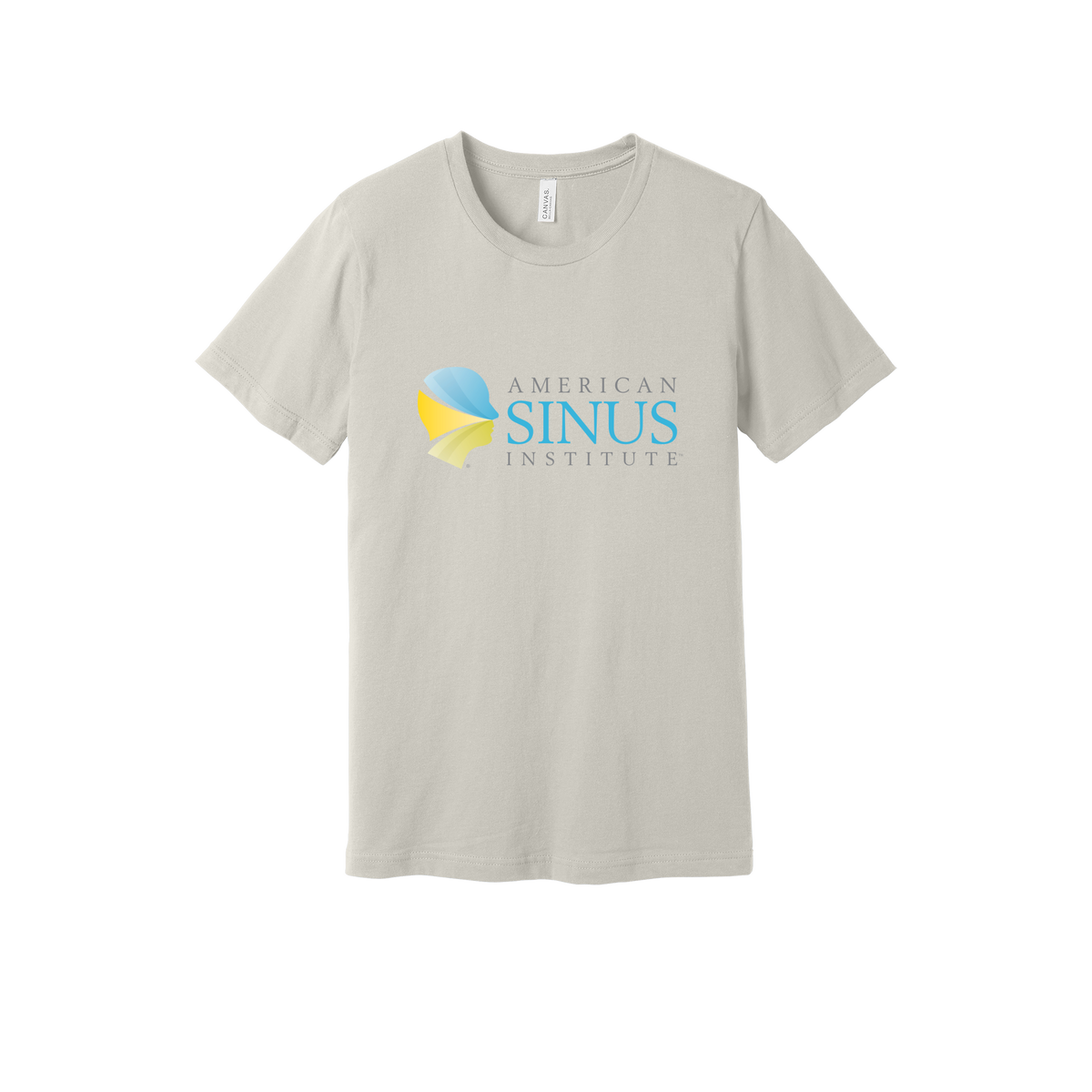 americansinus-everyday-essentials-clinic-short-sleeve-tee-dtf-front-BC3001-dust-flat-front