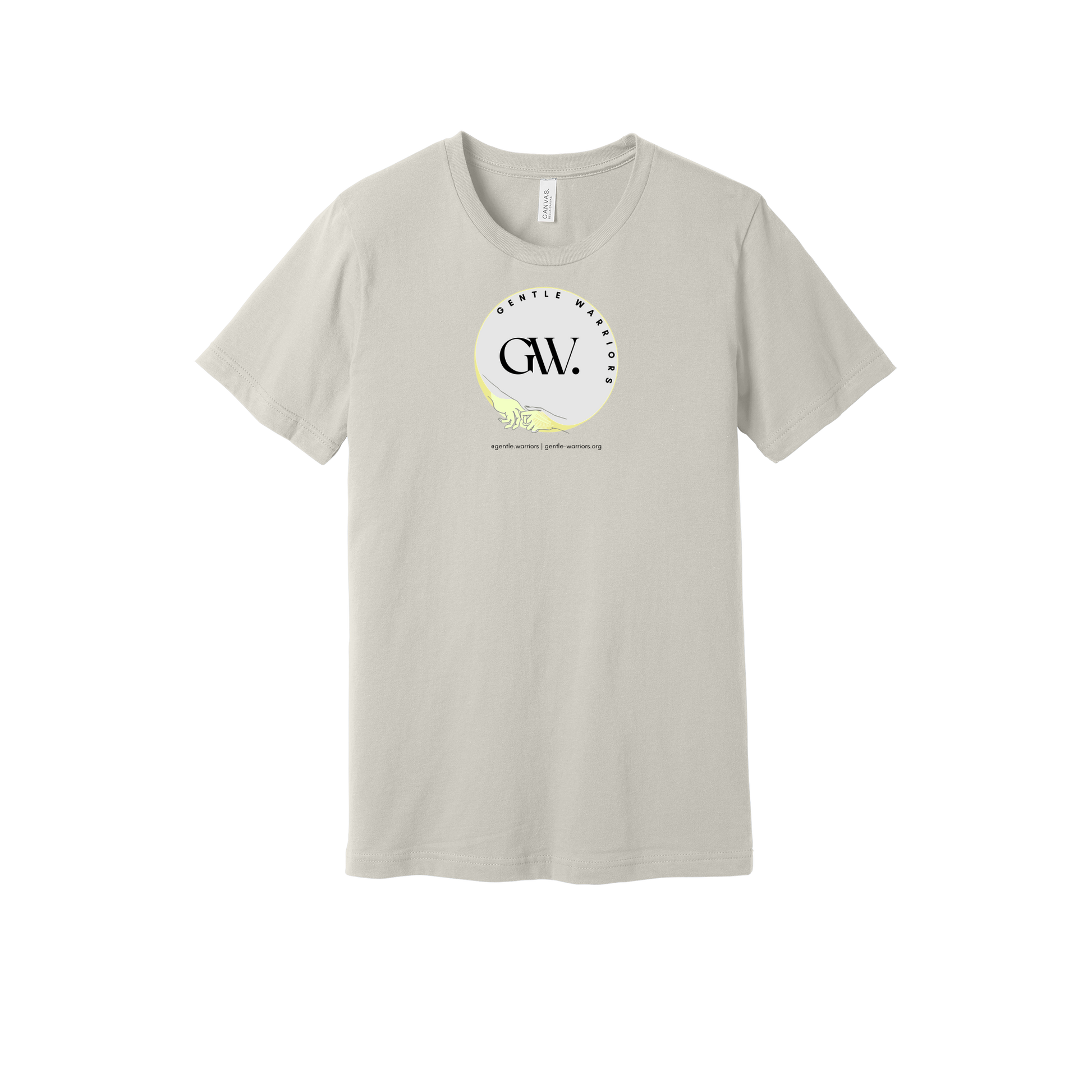 gentle-warriors-everyday-essentials-short-sleeve-tee-dtf-front-BC3001-dust-flat-front