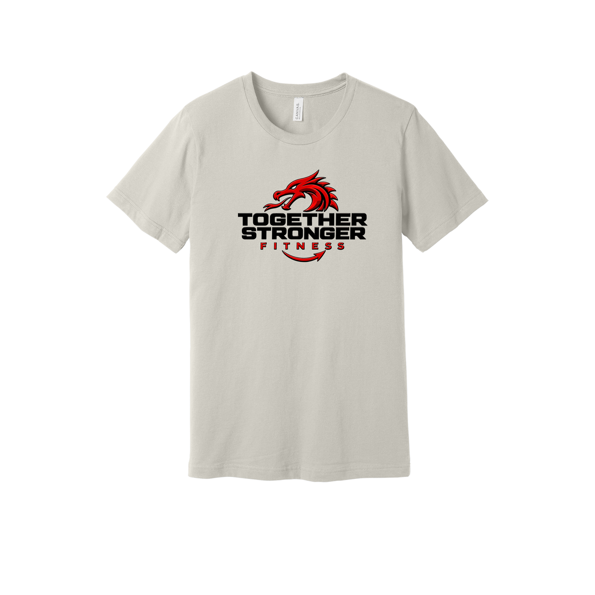 togetherstrongerfitness-everyday-essentials-short-sleeve-tee-dtf-front-BC3001-dust-flat-front