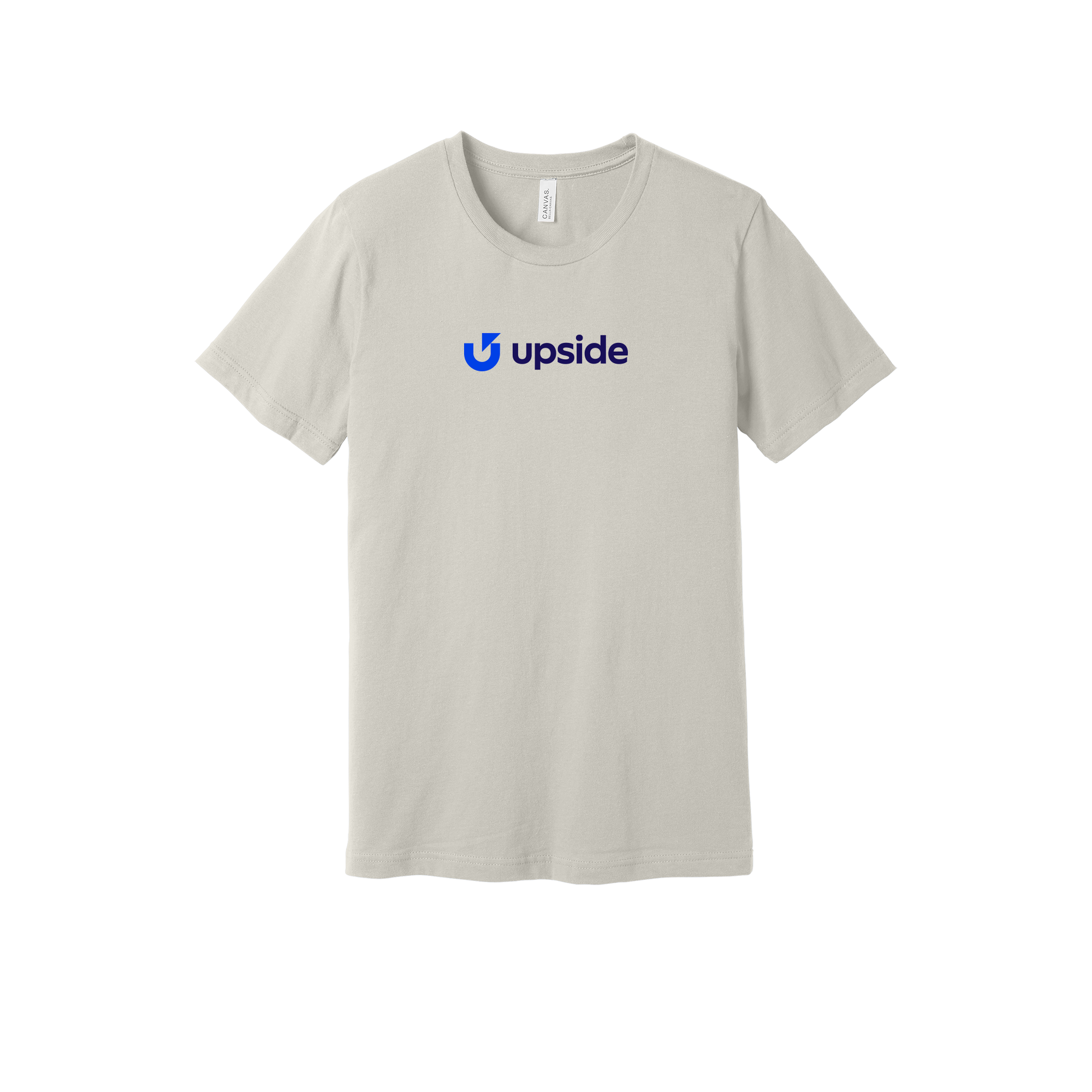 upside-everyday-essentials-short-sleeve-tee-dtf-front-BC3001-dust-flat-front