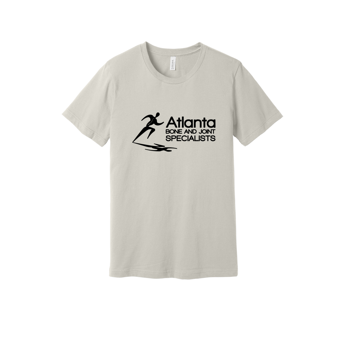 atlantaboneandjoint-everyday-essentials-clinic-short-sleeve-tee-dtf-front-BC3001-dust-flat-front
