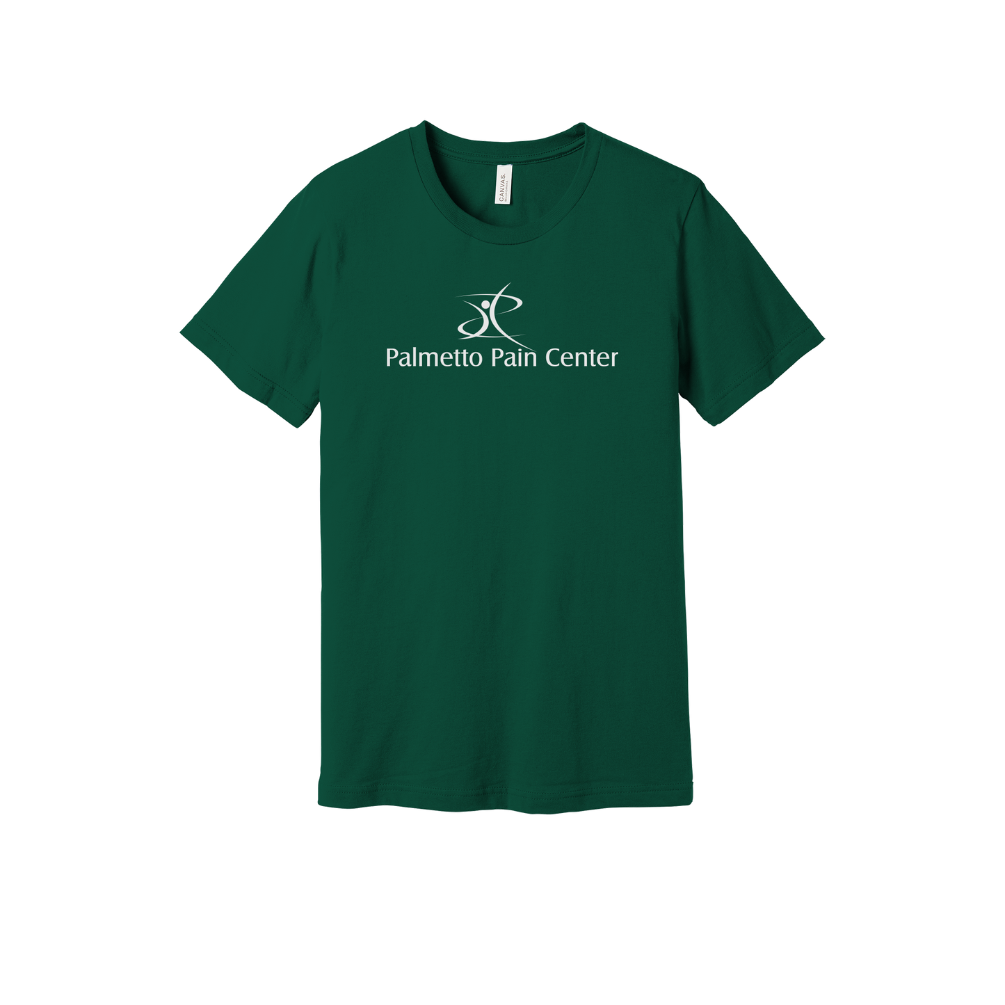 palmetto-pain-center-everyday-essentials-clinic-short-sleeve-tee-dtf-front-BC3001-forest-flat-front